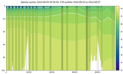 Salinity section